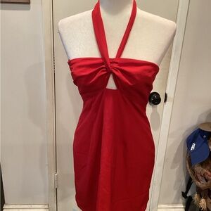 Abercrombie & Fitch Halter Red Dress